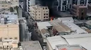 فوری / آتش سوزی مهیب و گسترده در تل آویو